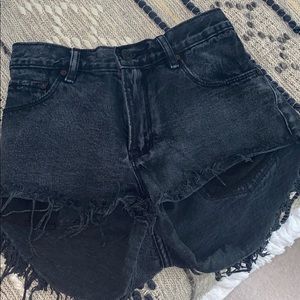 Denim Colab shorts!
